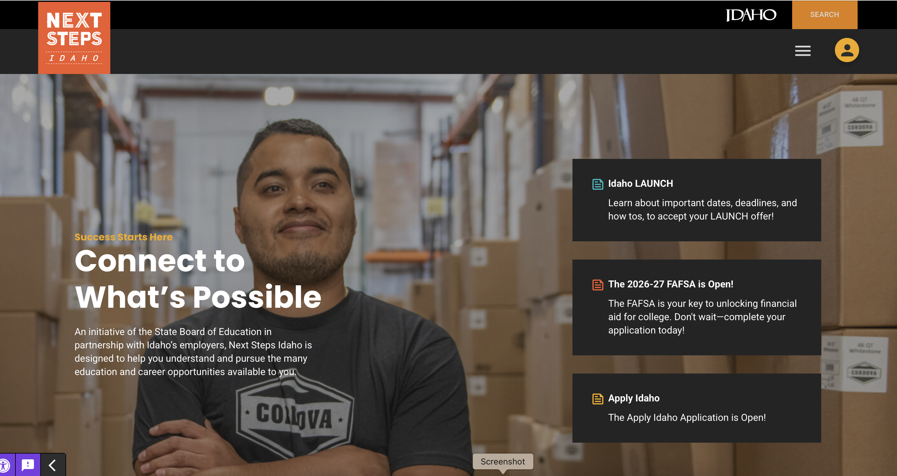 Next Steps Idaho screenshot